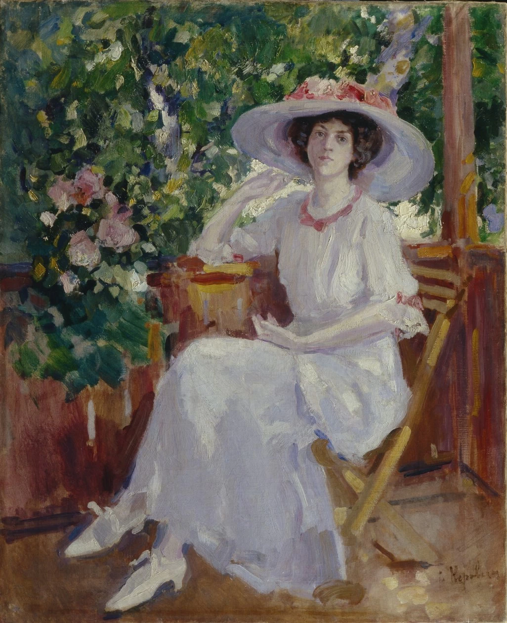 Konstantin Korovin - 103, Ritratto dell'attrice Nadezhda Komarovskaya